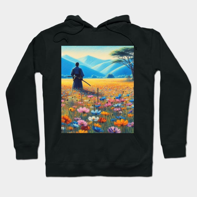 Wildflowers and Samurai - Anime Hoodie by AnimeVision